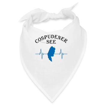 Cospudener See Herzschlag Naturzauber - Bandana - Weiß - Vorne