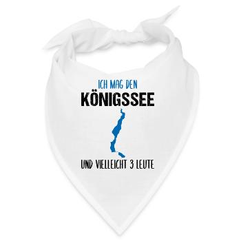 Königssee & 3 Freunde - Mehr nicht nötig! - Bandana - Weiß - Vorne