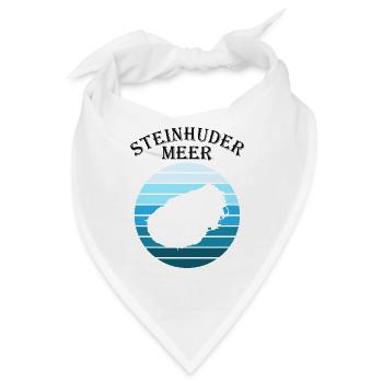 Steinhuder Meer Wellenspiel Reflexion - Bandana - Weiß - Vorne