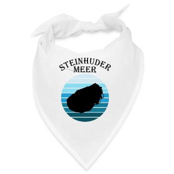 Steinhuder Meer Wellenspiel Reflexion - Bandana - Weiß - Vorne