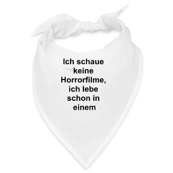 Gruseliger Kuscheldecke - Bandana - Weiß - Vorne