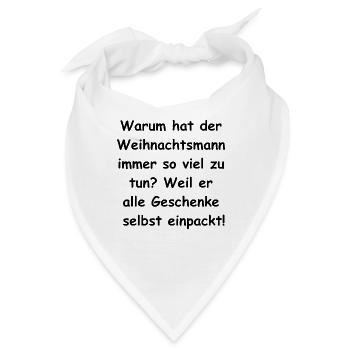 Geschenkverpackungs-Chaos - Bandana - Weiß - Vorne