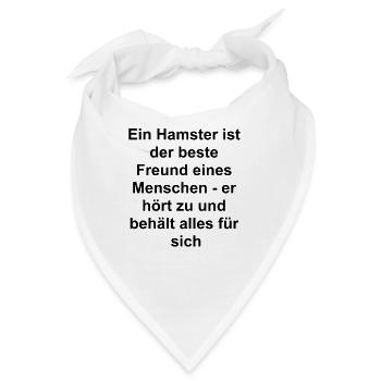 Persönliches Geschenk - Bandana - Weiß - Vorne