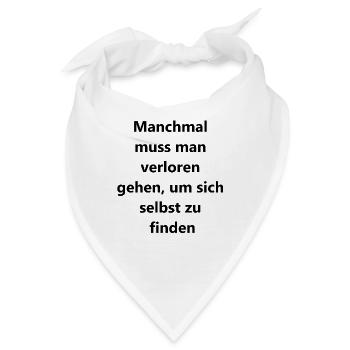 Wanderlust-Geschenk - Bandana - Weiß - Vorne