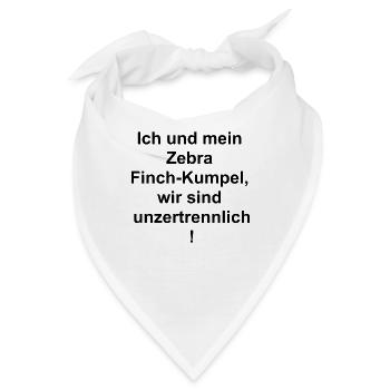 Kumpel fürs Leben Geschenk - Bandana - Weiß - Vorne