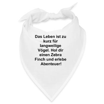 Begleiter Geschenk - Bandana - Weiß - Vorne