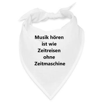 Zeitreise Geschenk - Bandana - Weiß - Vorne