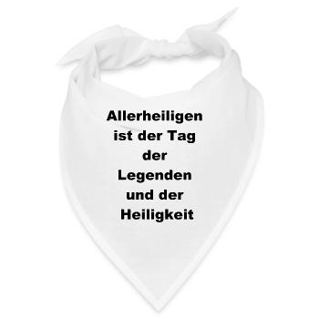 Geschenk für Legenden-Liebhaber - Bandana - Weiß - Vorne
