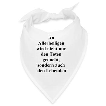 Personalisiertes Geschenk - Bandana - Weiß - Vorne