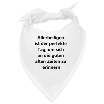 Geschenk für Freunde - Bandana - Weiß - Vorne