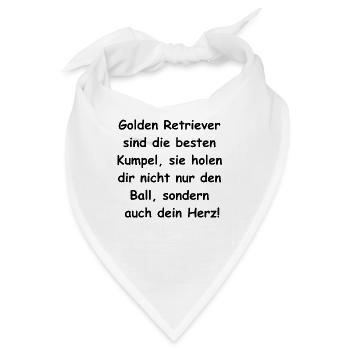 Kumpel-Geschenk - Bandana - Weiß - Vorne
