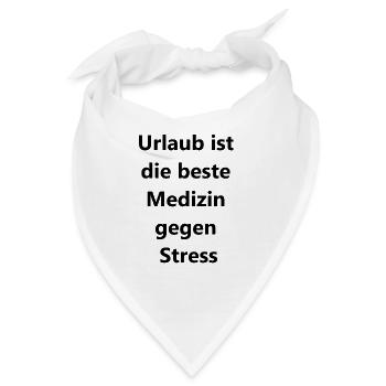 Sommerurlaub Geschenk - Bandana - Weiß - Vorne