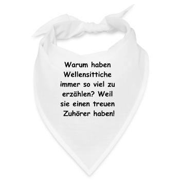 Der perfekte Geschenk-Begleiter - Bandana - Weiß - Vorne