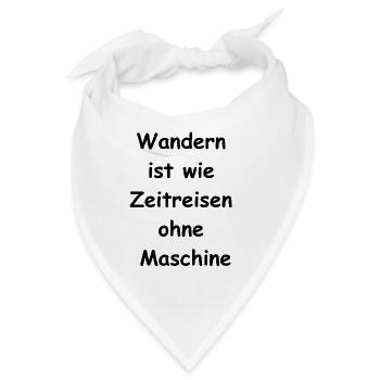 Zeitreise Geschenk - Bandana - Weiß - Vorne