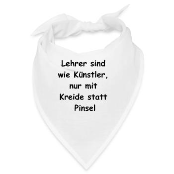 Lehrer-Leidenschaft Geschenk - Bandana - Weiß - Vorne