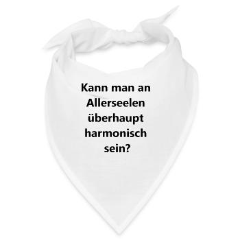 Fragiles Geschenk für Allerseelen - Bandana - Weiß - Vorne
