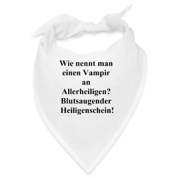 Geschenkidee für Vampire - Bandana - Weiß - Vorne