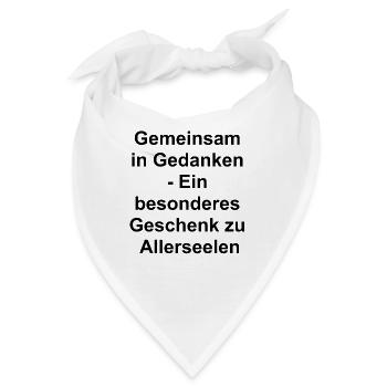 Familienfoto auf Leinwand - Allerseelengeschenk - Bandana - Weiß - Vorne