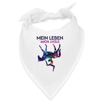 Mein Leben Steht Kopf Voltigier Outfit Voltgieren - Bandana - Weiß - Vorne