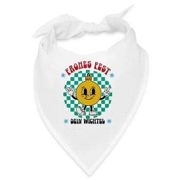 Hässliches Zum Wichteln Wichtelgeschenk Weihnacht - Bandana - Weiß - Vorne