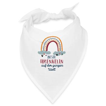 Beste Urenkelin Mädchen Enkelkind Ur-Enkelin Enkel - Bandana - Weiß - Vorne