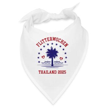 Flitterwochen Thailand 2025 Hochzeitsreise - Bandana - Weiß - Vorne