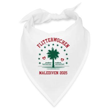 Flitterwochen Malediven 2025 Hochzeitsreise - Bandana - Weiß - Vorne