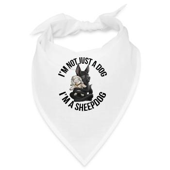 Kelpie Black Sheep - Bandana - Weiß - Vorne