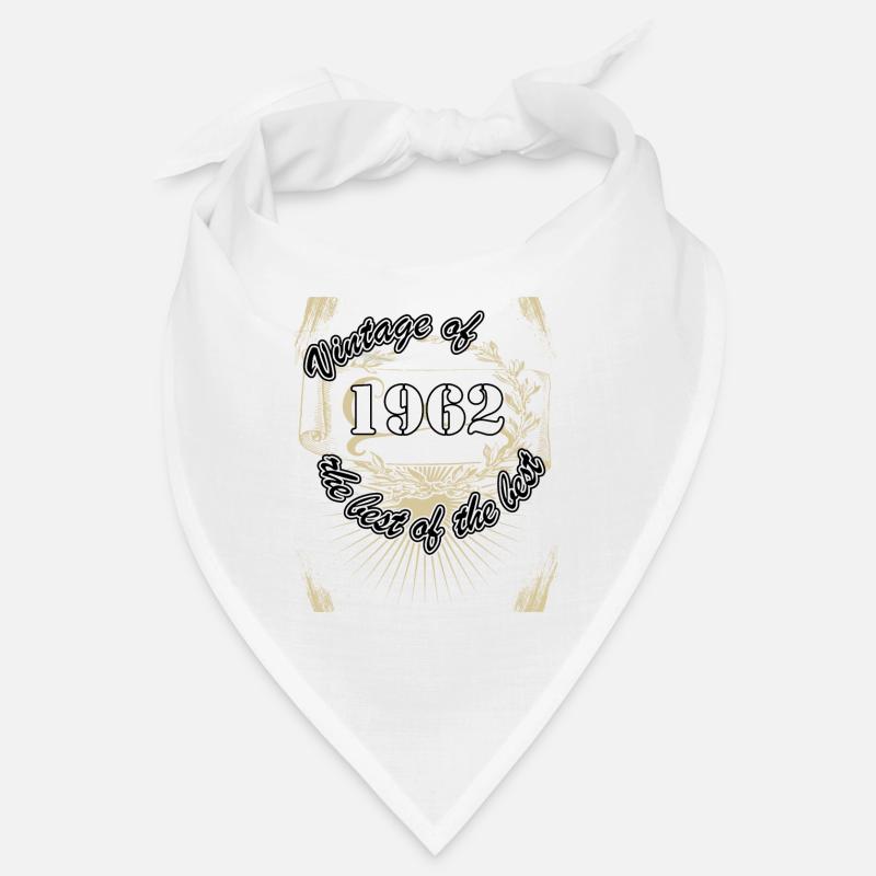 Né en 1962 Devise d’anniversaire Retro 60 ans Bandana