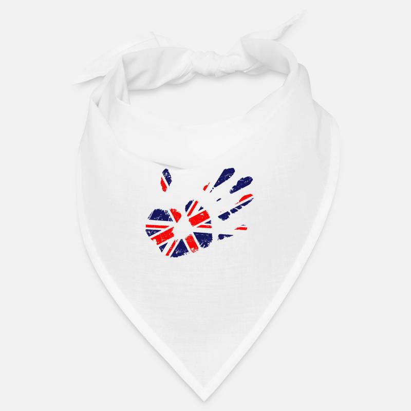 | d’empreinte de main Union Jack | du drapeau britannique Britannique Bandana