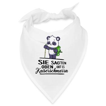 bergwandern servus kaiserschmarrn berghütte jause - Bandana - Weiß - Vorne