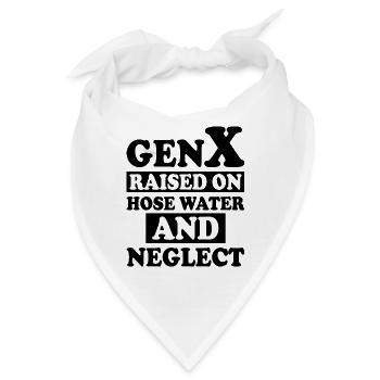 Generation X Humor - Bandana - Weiß - Vorne