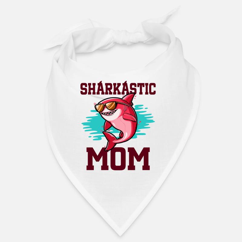 Sharkastic Mother Shark Joke Sarcastic Mom Bandana