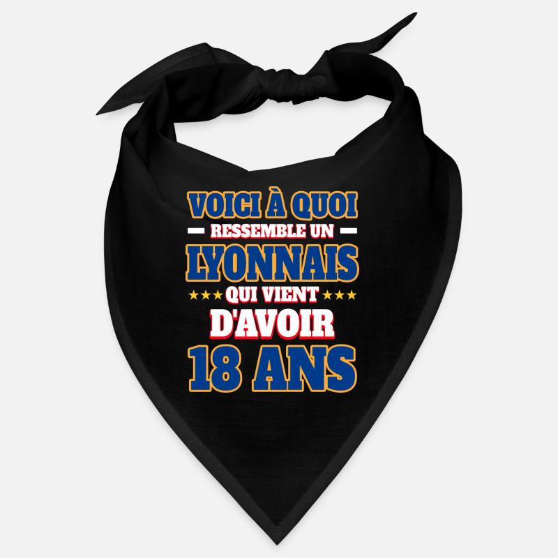 Supporter De Lyon Anniversaire 18 Ans Bandana