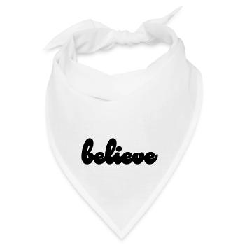believe - Bandana - Weiß - Vorne