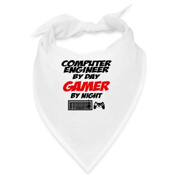 Computer engineer Gamer - Bandana - Weiß - Vorne