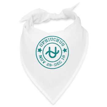 Sternzeichen Schlangenträger / Zodiac Ophiuchus - Bandana - Weiß - Vorne