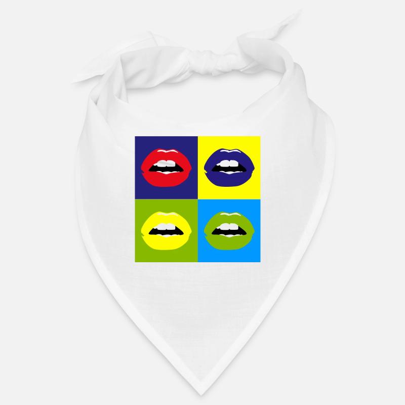 Pop Art / Comic: Kiss, lips, lipstick Bandana