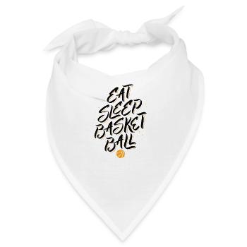 Basketball Eat Sleep Basketball. B-Ball Sucht - Bandana - Weiß - Vorne