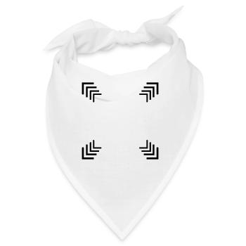 Viereck aus mehreren Ecken - Bandana - Weiß - Vorne