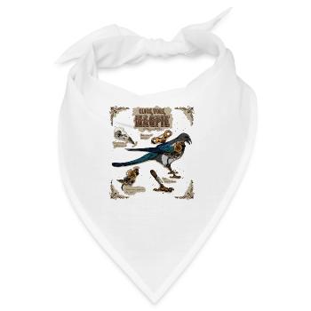 Steampunk Uhrwerk Magpie - Bandana - Weiß - Vorne