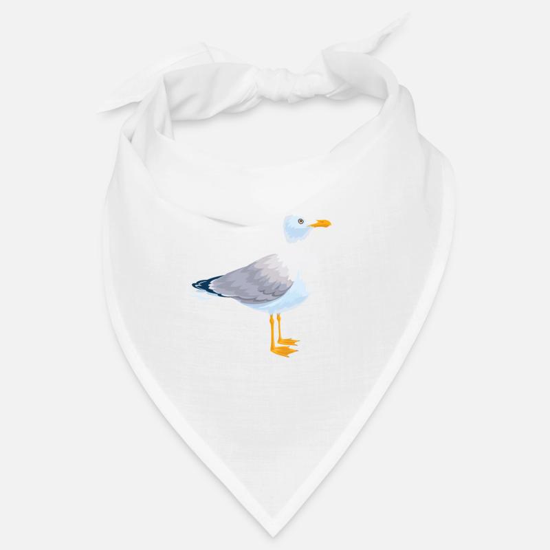 Tshirt mouettes oiseaux de mer Bandana