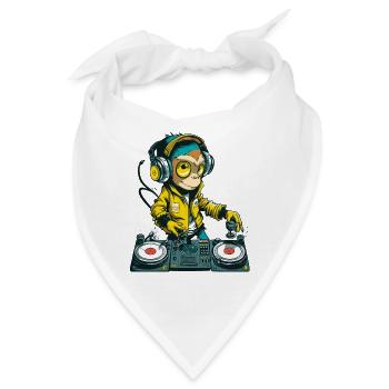 Affen-Beats - Bandana - Weiß - Vorne