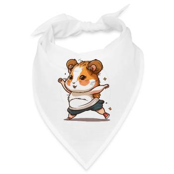 Hamster-Groove - Bandana - Weiß - Vorne