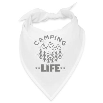 Leben auf dem Campingplatz - Bandana - Weiß - Vorne