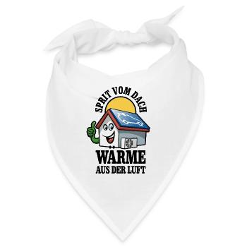 Öko Haus Sprit vom Dach Wärme aus der Luft - Bandana - Weiß - Vorne