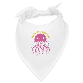 Have a jelly good time - Qualle mit Tentakeln, Mee - Bandana - Weiß - Vorne
