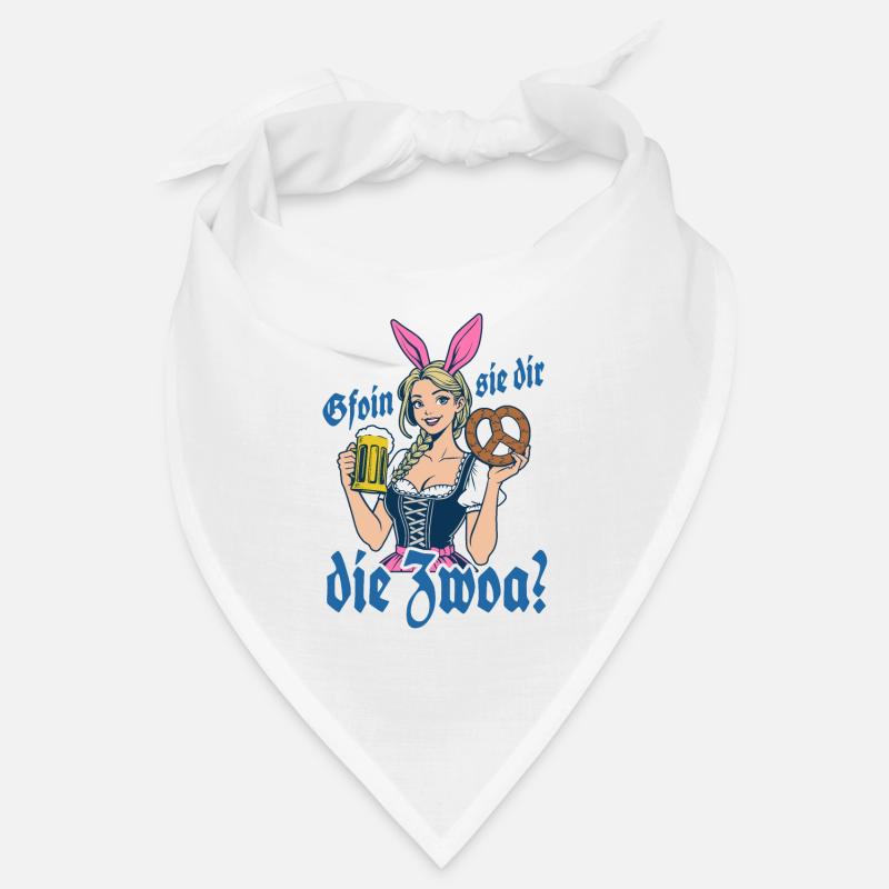 Gefallen sie dir, die Zwei? Dirndl Bier & Bretzen Bandana