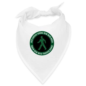 Der einzige Grüne dem man über den Weg trauen kann - Bandana - Weiß - Vorne