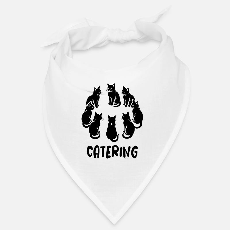 Cat's ring - Catering Wortspiel mit Katze Bandana